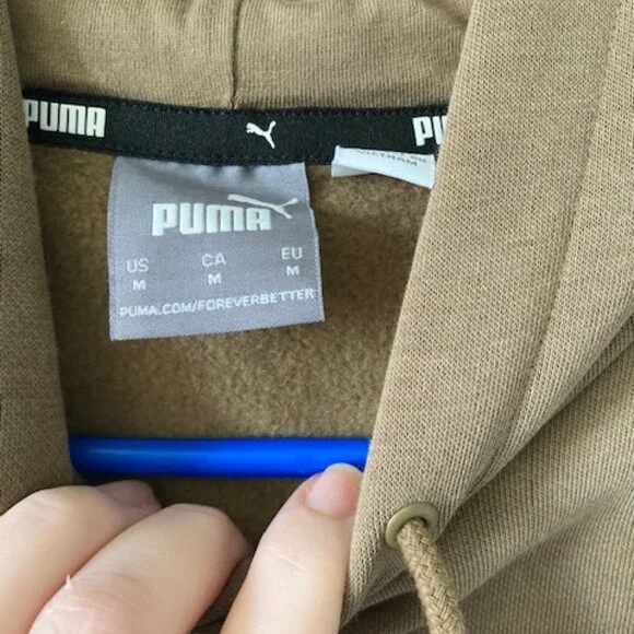 Men's PUMA Sweatshirt (Tan) Size Medium - Picture 2 of 4